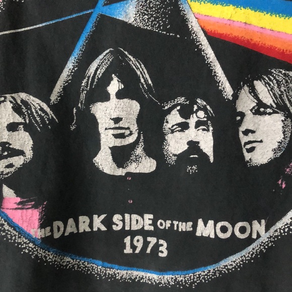 Pink Floyd Crop top Tee Shirt by Daydreamer SZ S Dark Side of the Moon 1973 - Picture 2 of 5